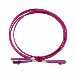 LC-LC OM4 PATCH CORD DP 1M LSZH