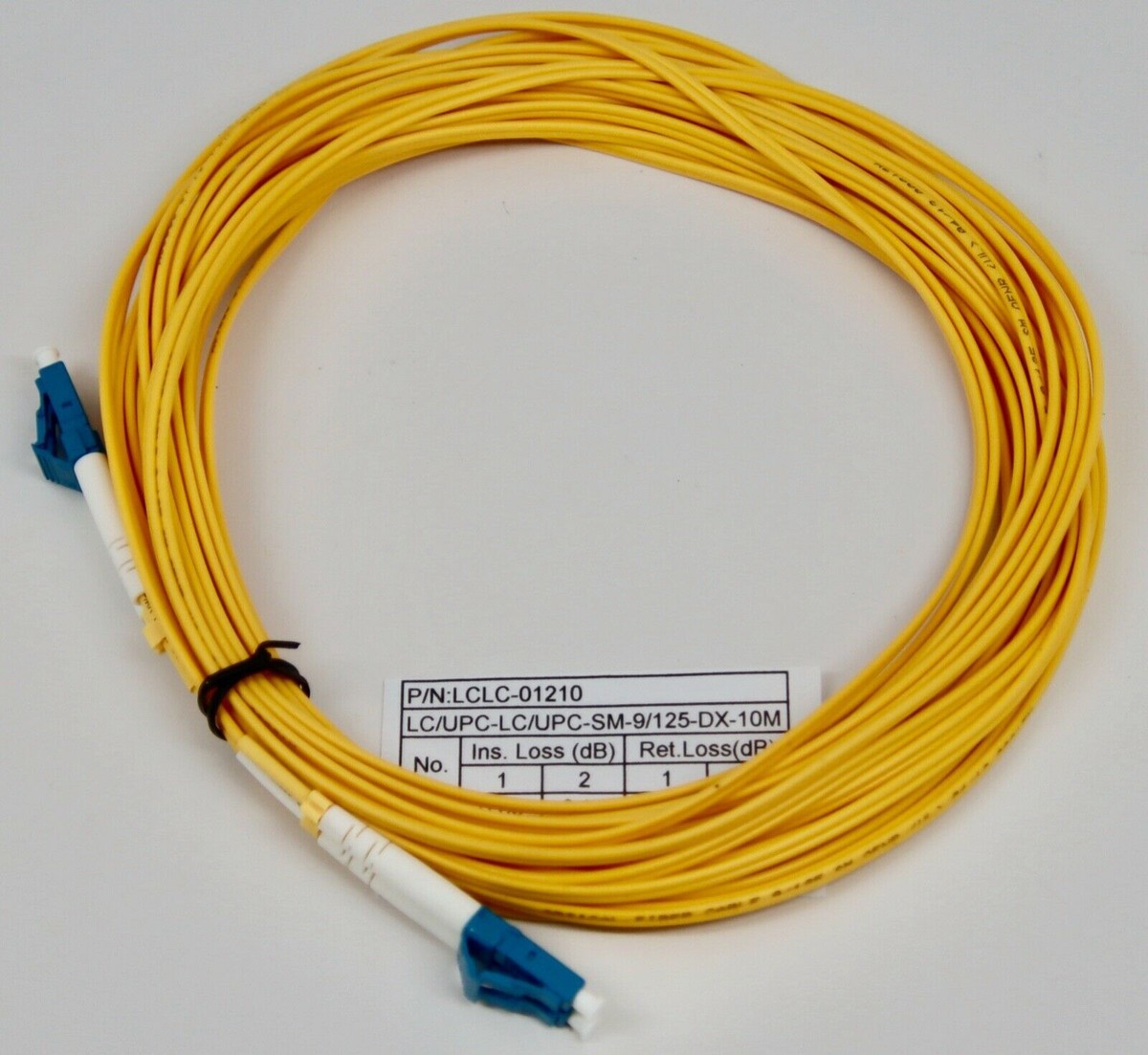 LC/UPC-LC/UPC PATCH CORD SM DP 10M LSZH
