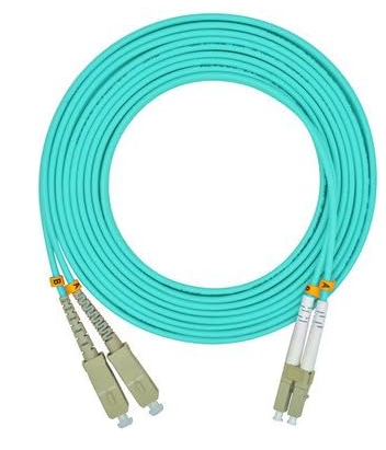 SC-LC OM3 PATCH CORD DP 10M LSZH