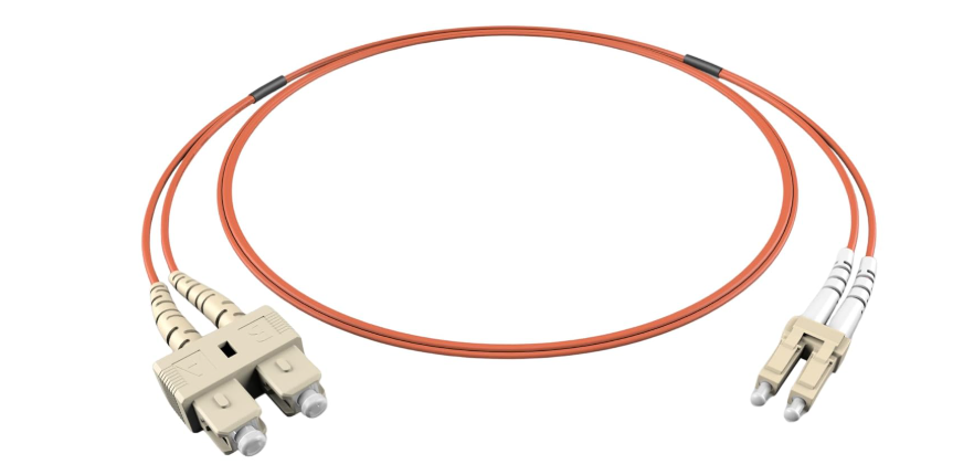 SC-LC PATCH CORD MM OM1 DP 1M LSZH