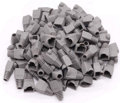 CAT7 RJ45 BOOTS GREY 100 PCs
