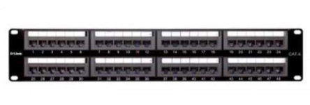 CAT6 UTP 48 PORT LOADED PATCH PANEL BOLEIN