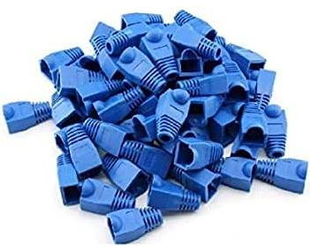 RJ45 BOOTS BLUE 100 PCs
