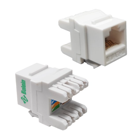 CAT6 UTP KEYSTONE JACK 180 DEGREE BOLEIN