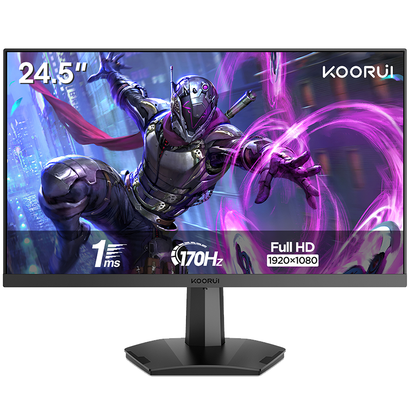 KOORUI 24.5-Inch Gaming Monitor VA FHD 1920 x 1080 170Hz 1ms