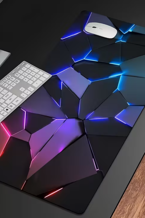 Extra Durable Large Mouse Pad Stylish Geometric Design